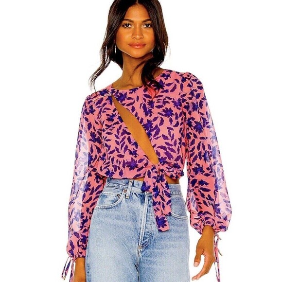 House of Harlow Women's multi Blouse Size XSmall womens - Picture 13 of 13